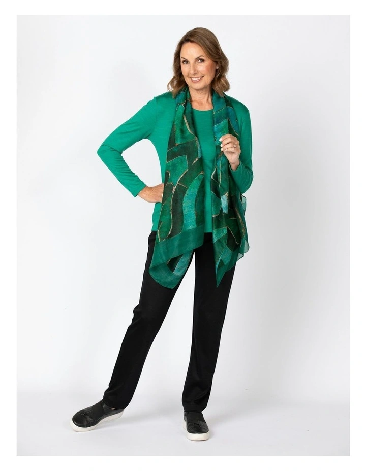 Hedrena Classic Long Sleeve Tee in Green
