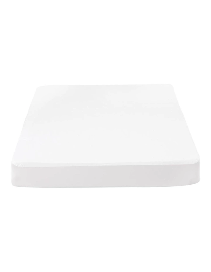 Mattress Protector Fitted Sheet Cover Double in White