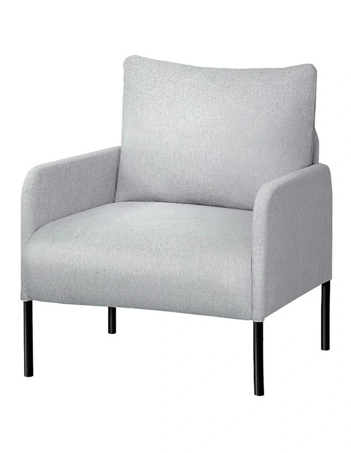 Kane Fabric Single Sofa Armchair in Grey