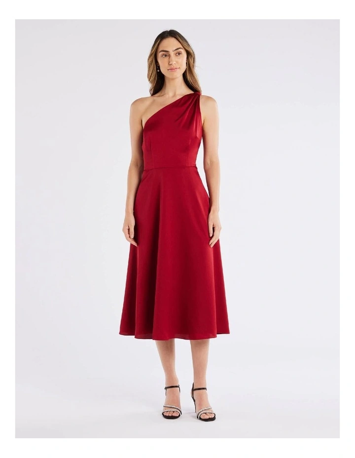 Montreal Asymmetric Dress in Red