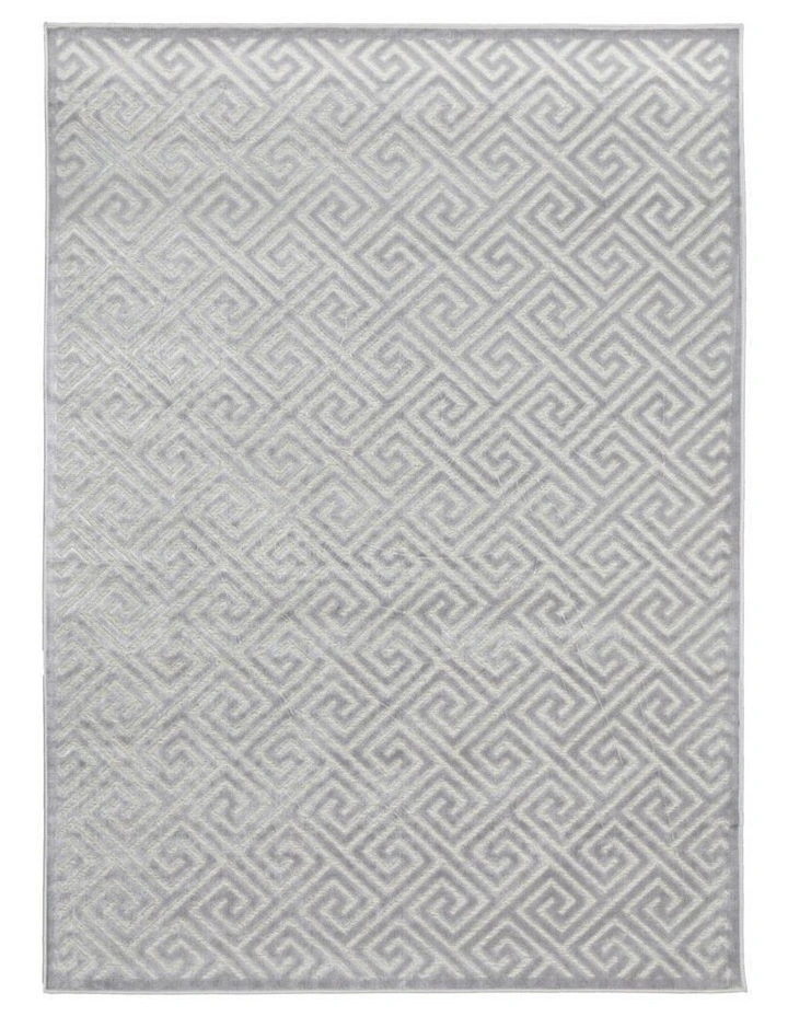 York Alice Rug in Silver