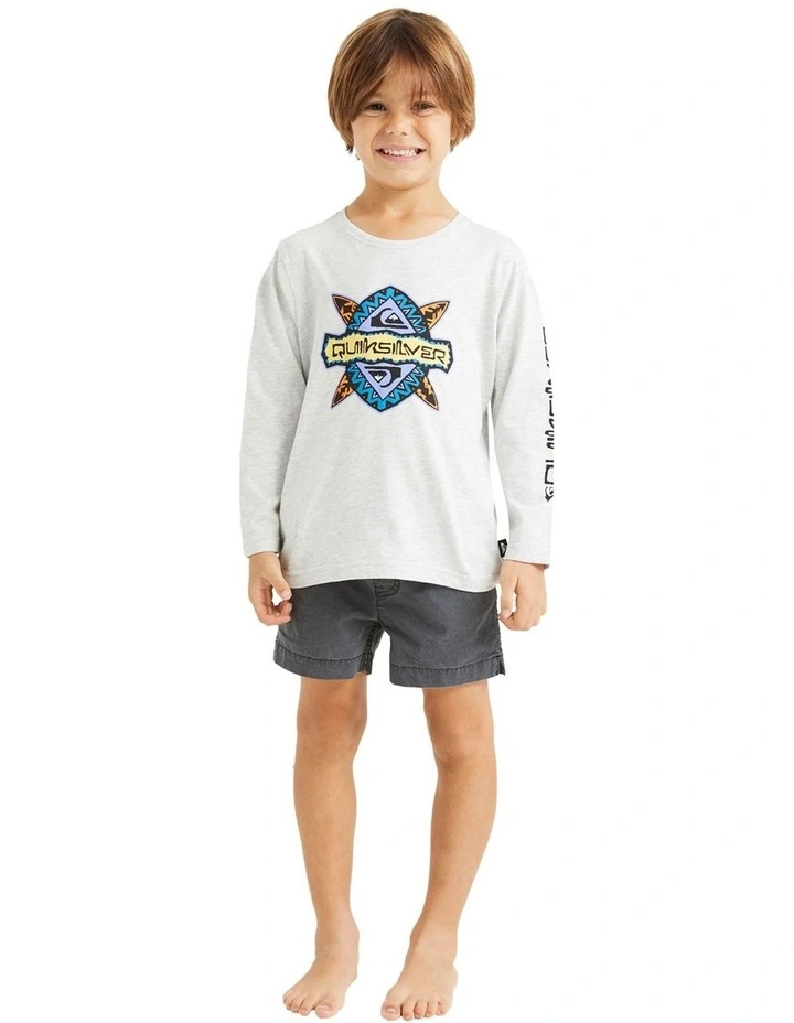 Rainmaker Long Sleeve T-shirt in Light Grey Heather
