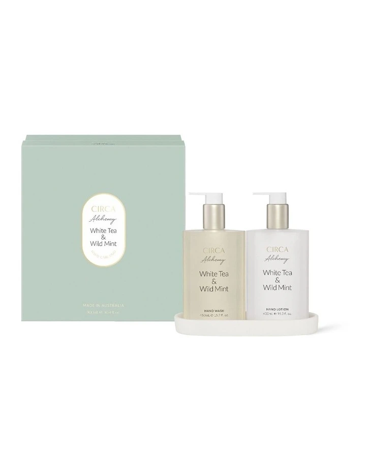 White Tea and Wild Mint Hand Care Duo Set 900ml