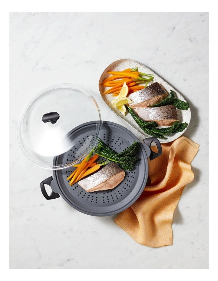 Per Salute Nonstick Induction Multicooker with Steamer Insert 32cm/3.8L
