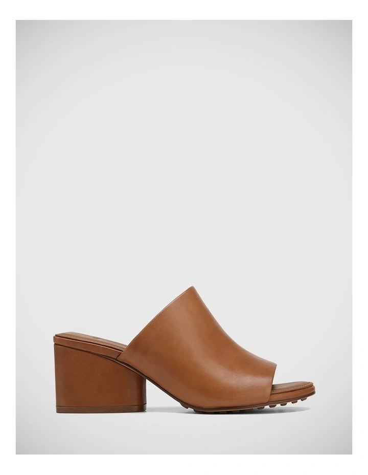 Miette Leather Sandal in Dark Cognac