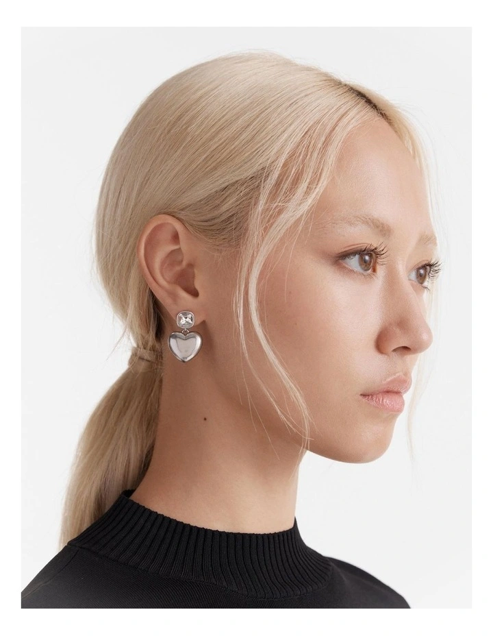 Affaire Drop Earrings in Soft Silver