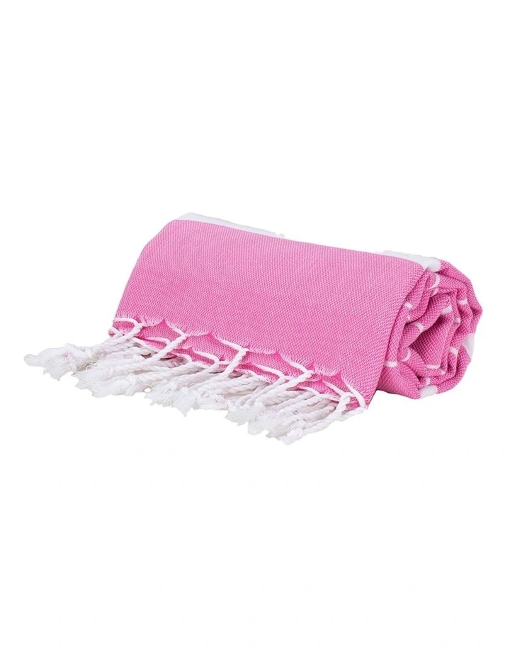 Thin Turkish Towel in Light Pink
