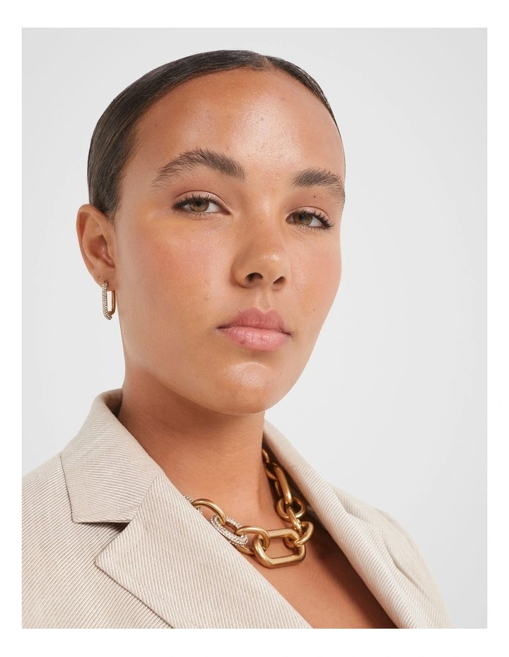 The Caroline Statement Earrings in Gold