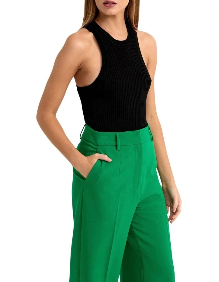 Tory Rib Tank in Black