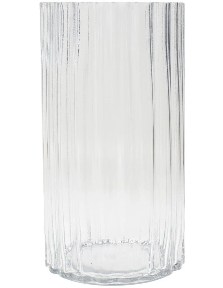 Leaha Vase 15.5x30cm in Clear