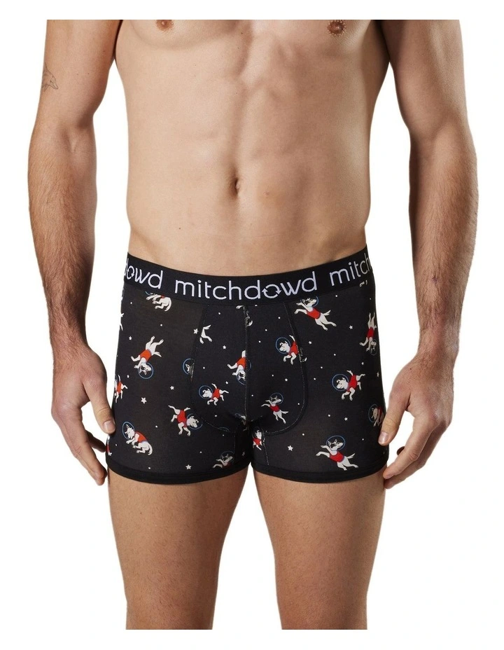 Space Dog Bamboo Trunk in Black