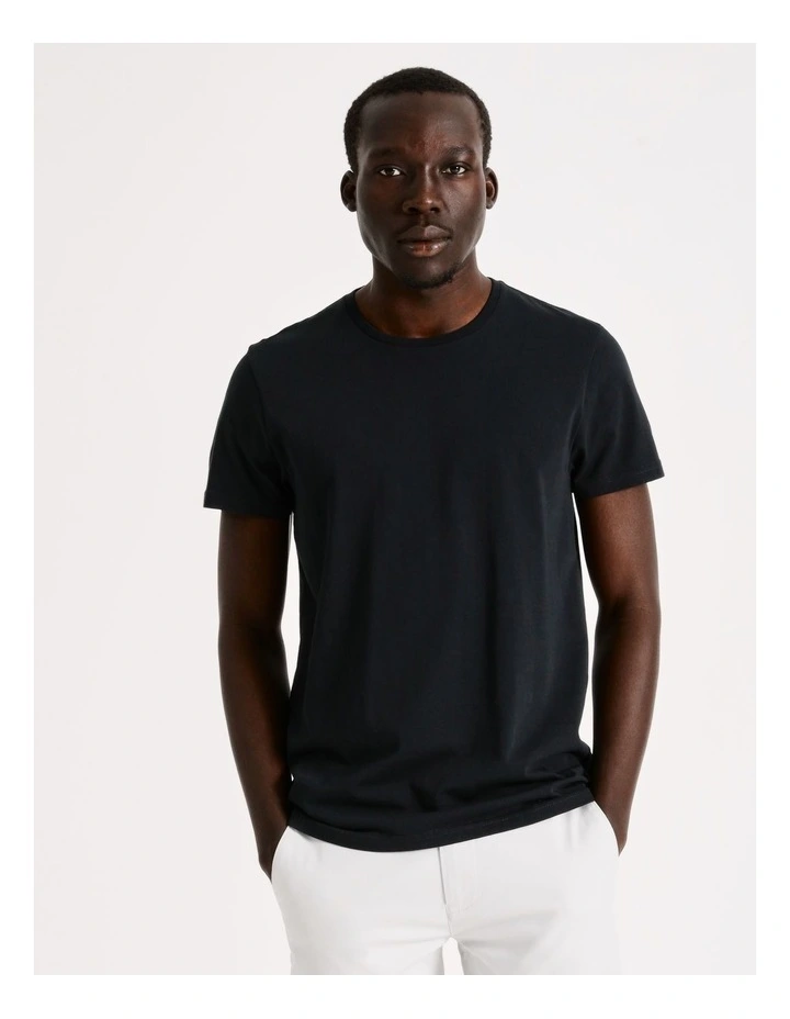 Rhodes Plain Core Tee in Ink