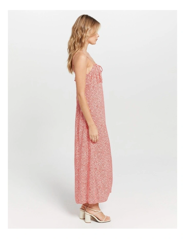 Nova Midi Dress in Red