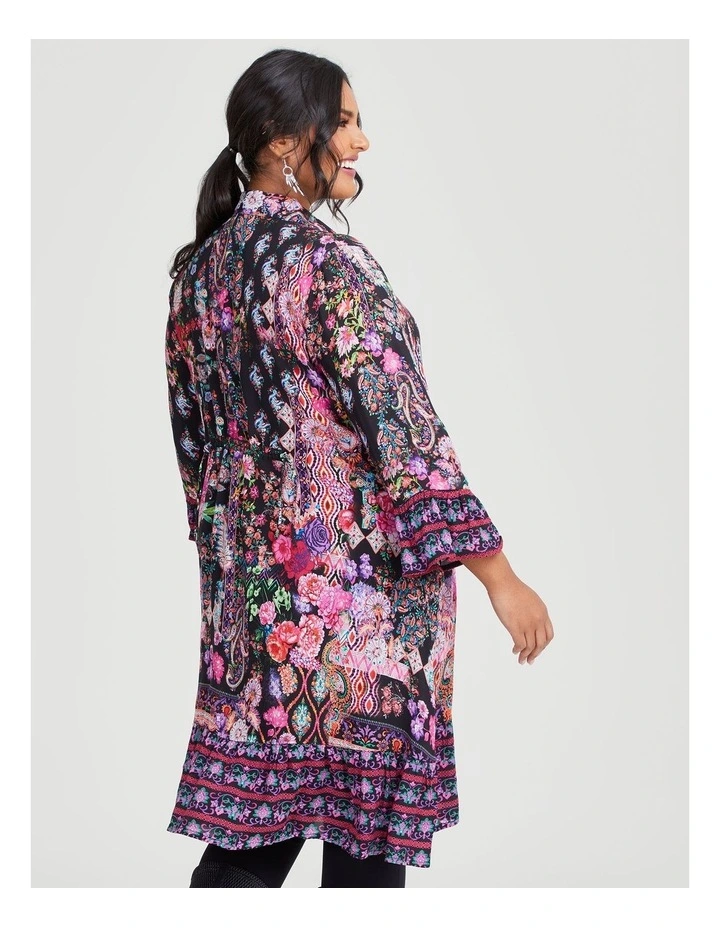 Natural Winter Garden Shirt Dress in Print