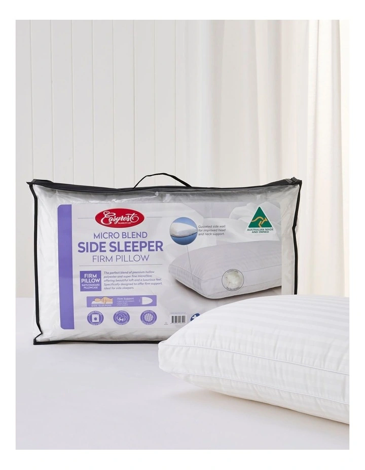 Microblend Side Sleeper Pillow in White