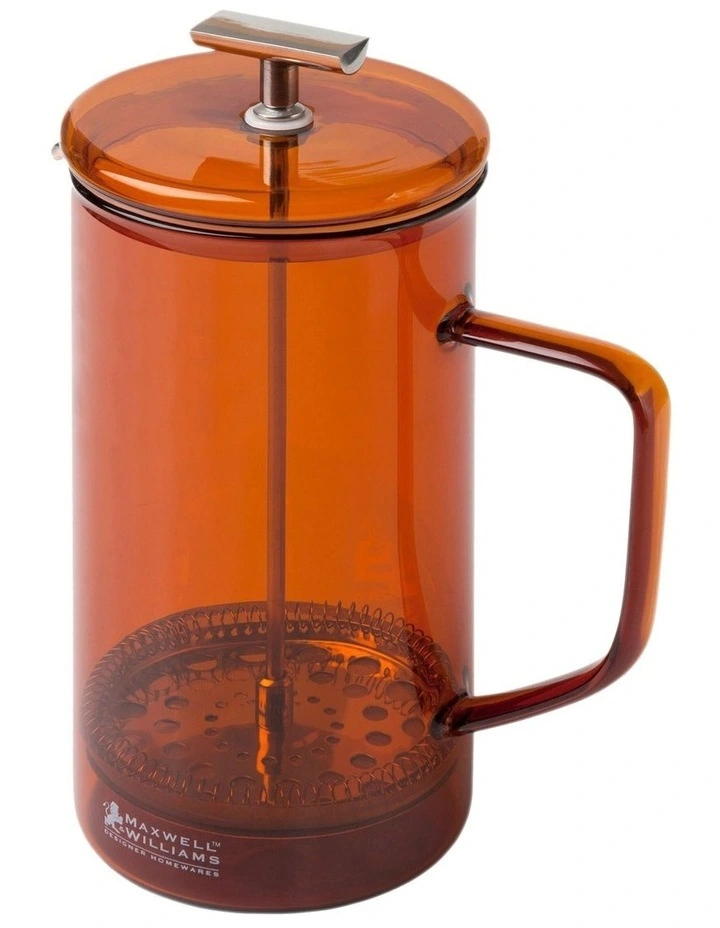 Gift Boxed Blend Sala Glass Plunger 1L in Amber