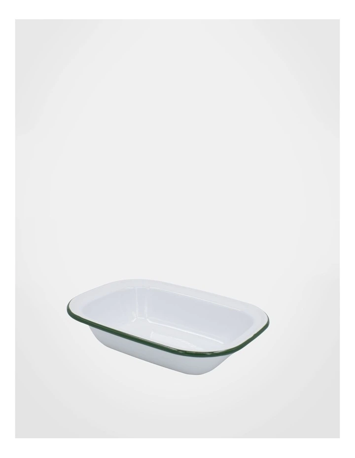 Enamel Oblong Pie Dish 24cm
