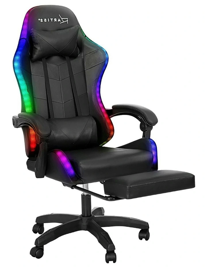 6 Point Massage Gaming Office Chair in Black