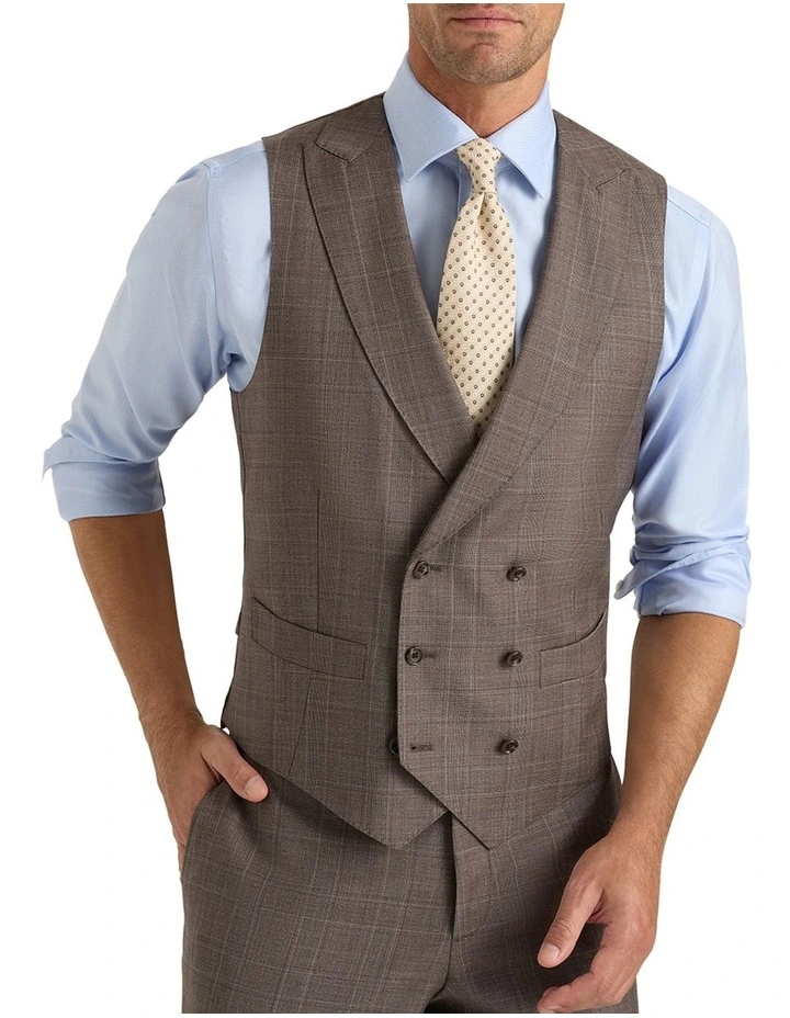 Ilario DB Waistcoat in Brown