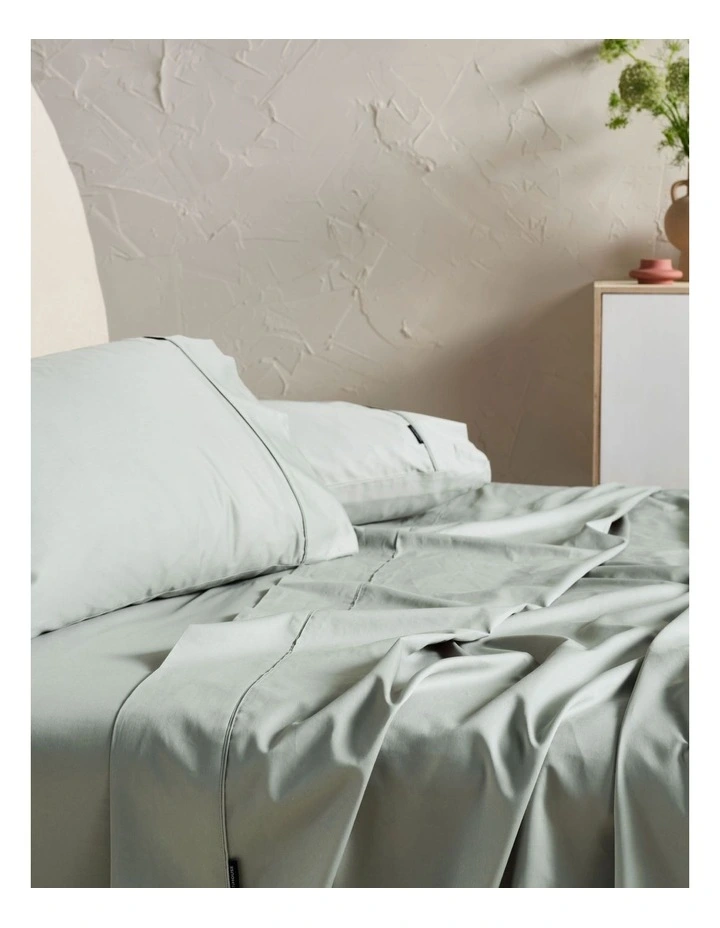 Augusta 500TC Flat Sheets In Green Gum