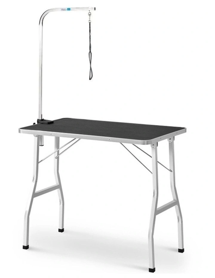 Pet Grooming Table 90cm Single Pole in Black
