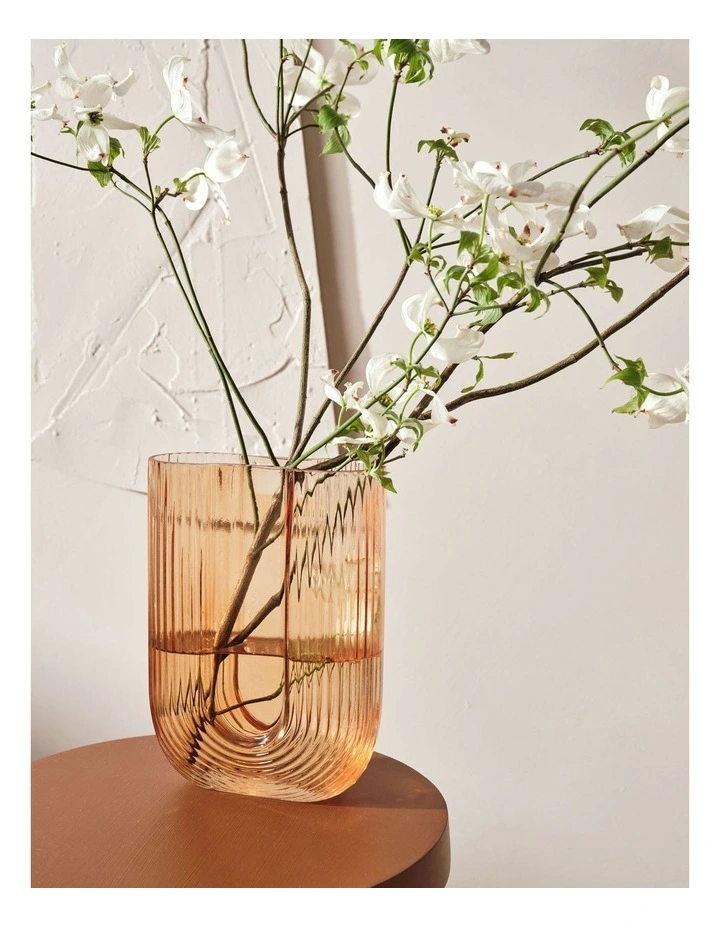Usher Vase 24cm in Peach