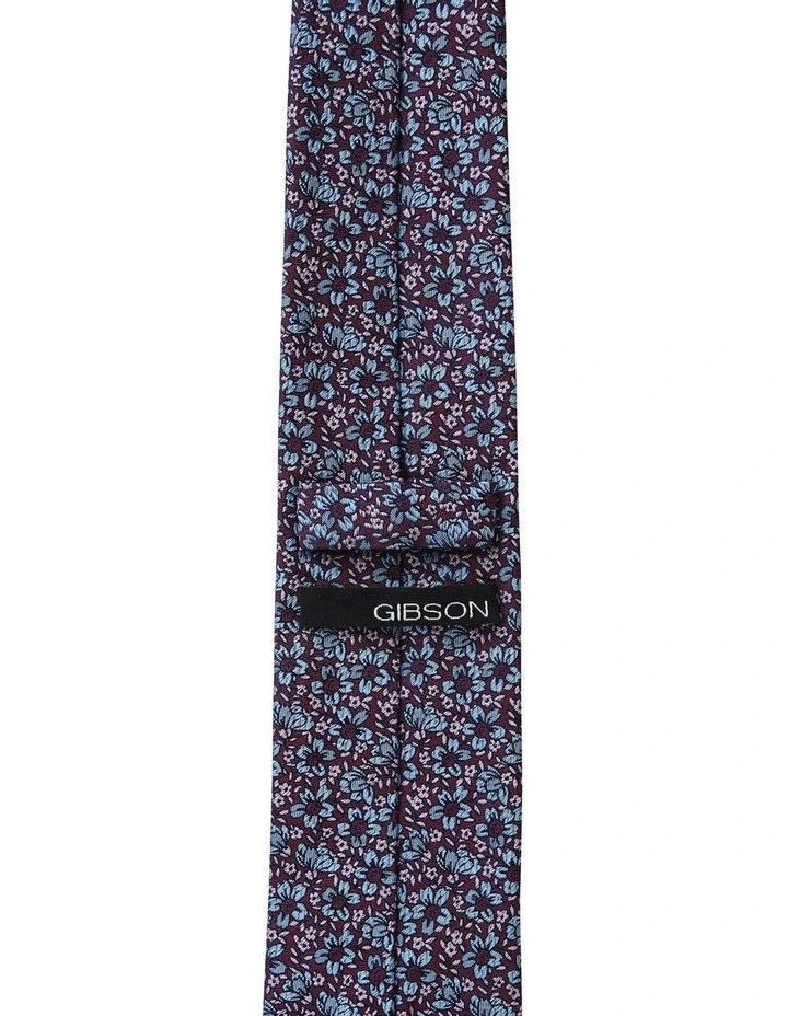 Elderflower Silk Tie in Plum