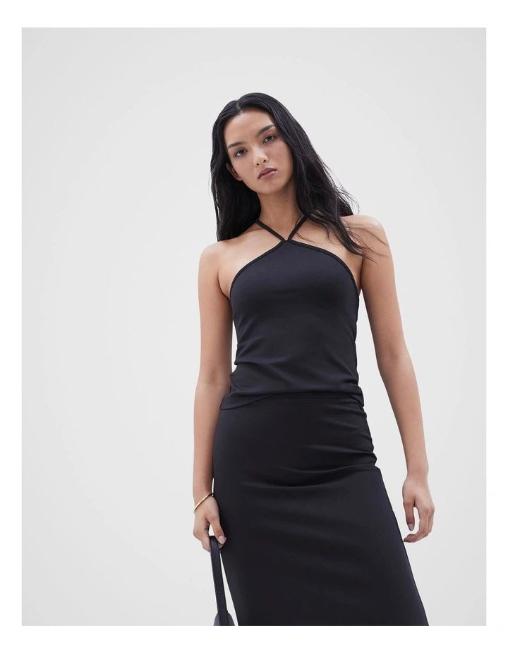 Racer Tank in Black