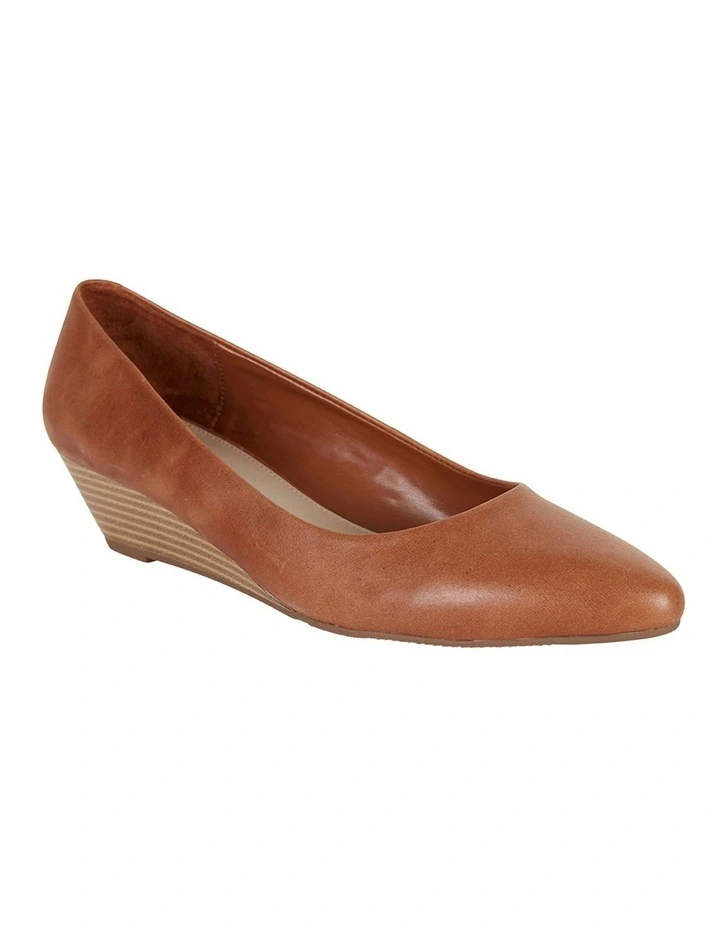 Henry Heeled Shoes in Cognac Leather