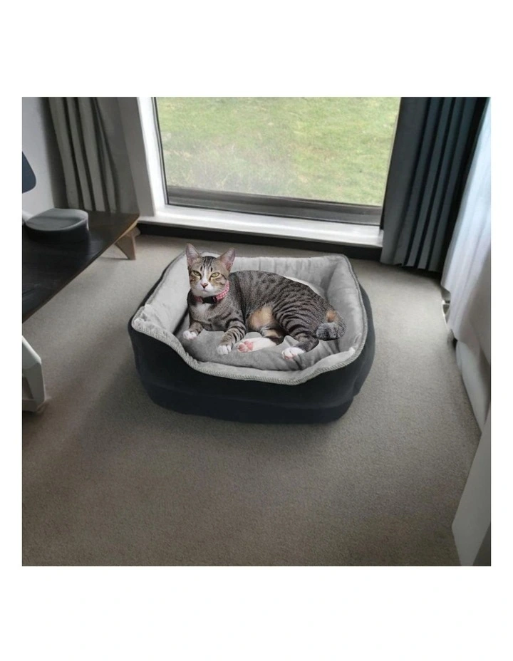 Calming Comfy Pet Bed XXL in Black