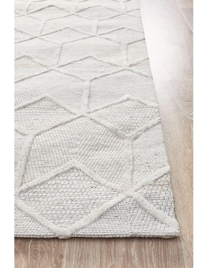Visions Winter Brush Modern Rug in Grey