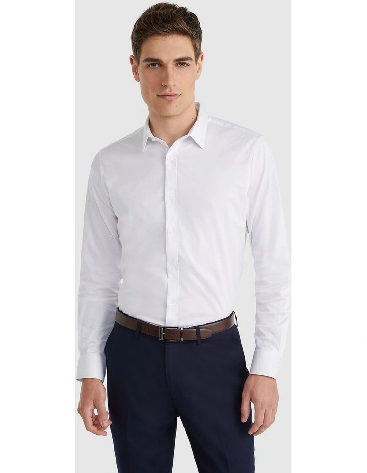 Mission Slim Fit Dress Shirt White