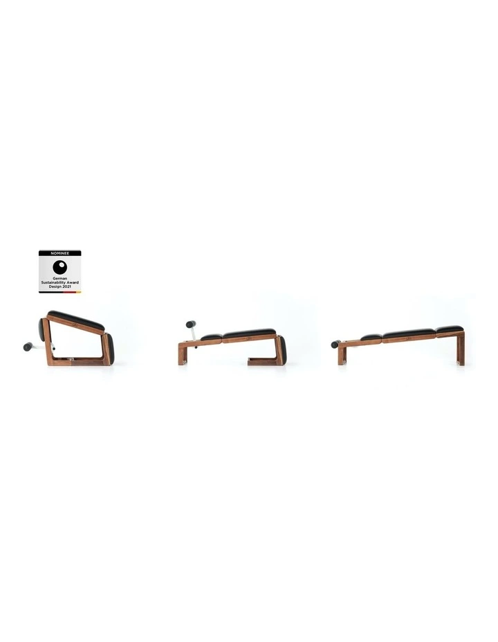 Tria Trainer Weight Bench in Walnut