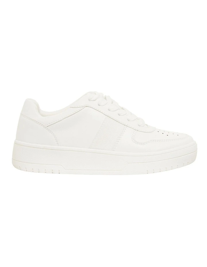 Frantic White Smooth Sneakers