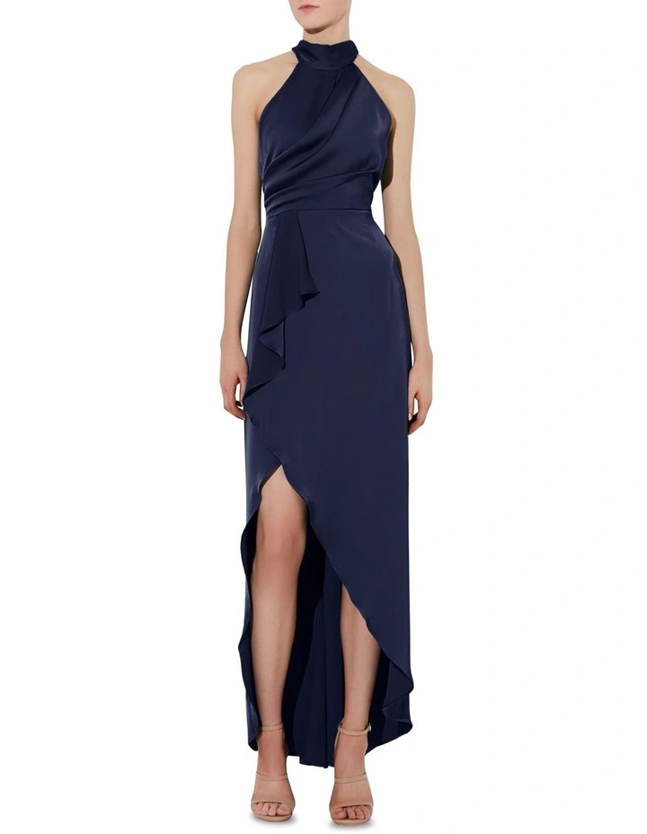 Nadine Halter Gown in Navy