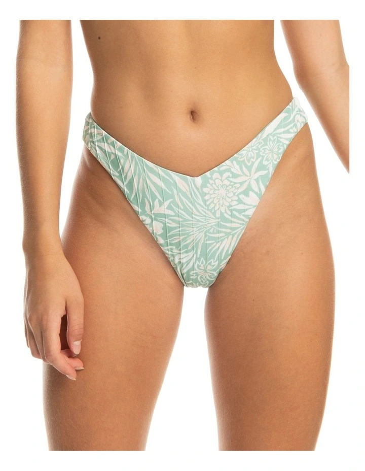 Rib Love The Sunseeker Cheeky Bikini Bottoms in Blue Surf Planao