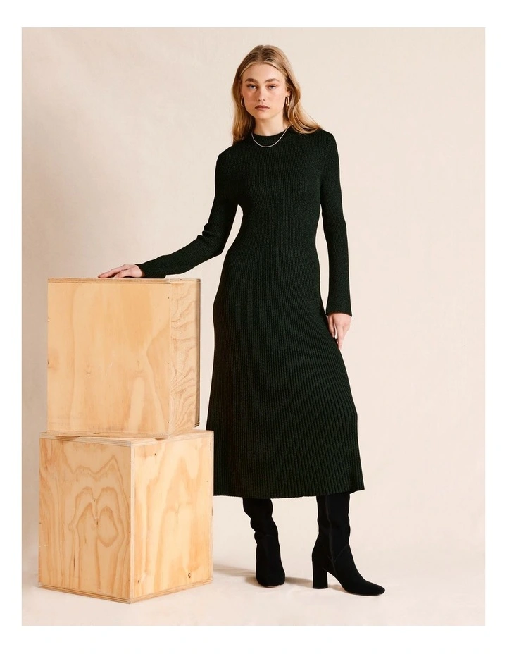 Fully Fashioned Rib Marle Maxi Dress