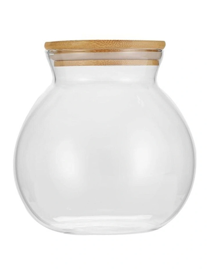 1.6L Camden Drink/Water Glass Round Jug Jar Storage w/ Bamboo Lid