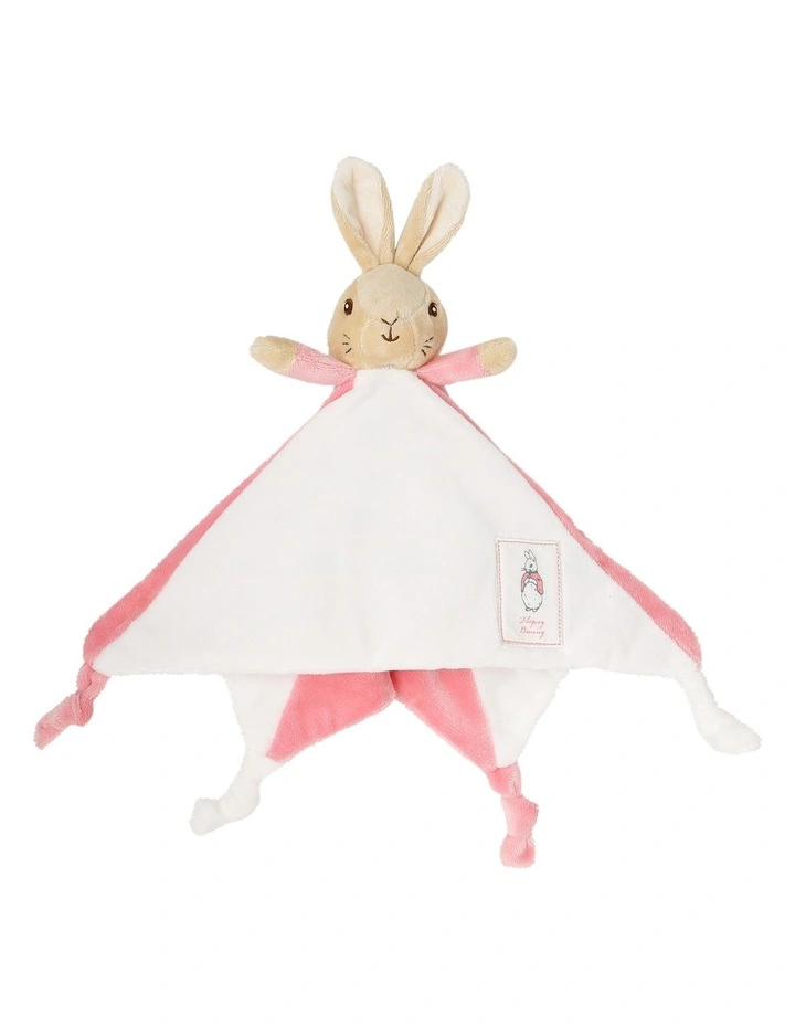 Flopsy Bunny Comfort Blanket in Pink and White