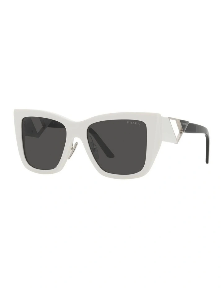 PR 21YS White Sunglasses
