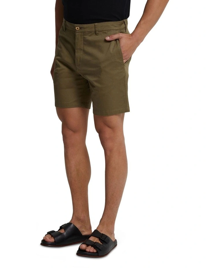 Tom Organic Cotton Shorts in Old Green