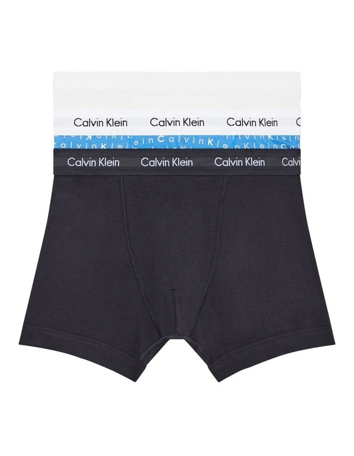 Cotton Stretch Trunks 3 Pack in Multi