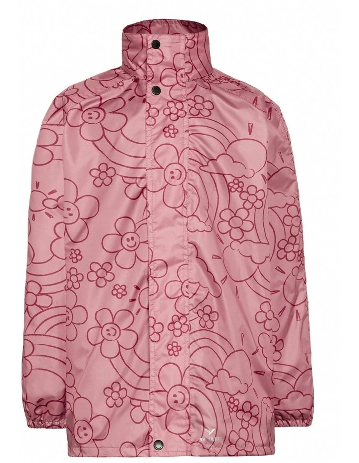 Stowaway Waterproof Rain Jacket in Dusty Pink
