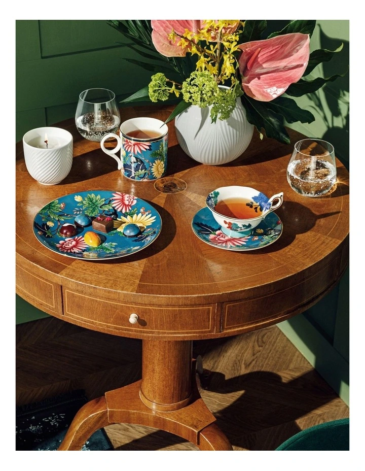 Wonderlust Sapphire Garden Teacup & Saucer