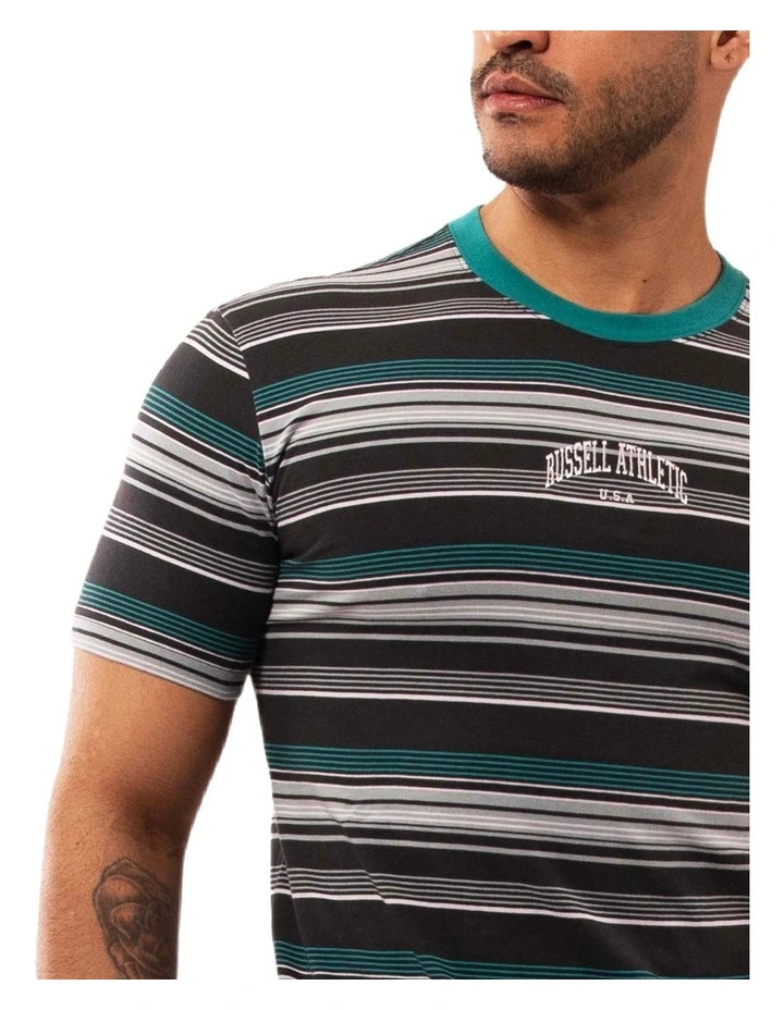 Big Sur Stripe Tee in Mud