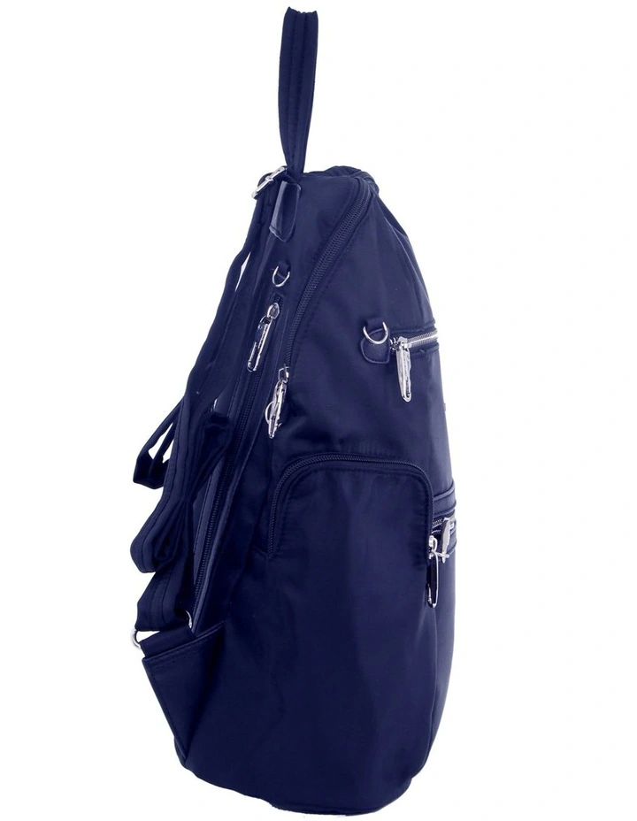 Anti-Theft Backpack Bag in Navy