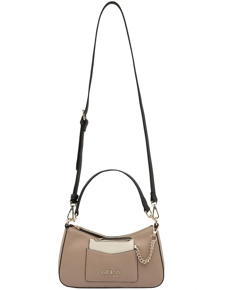 Gabbi Mini Top Zip Bag in Taupe
