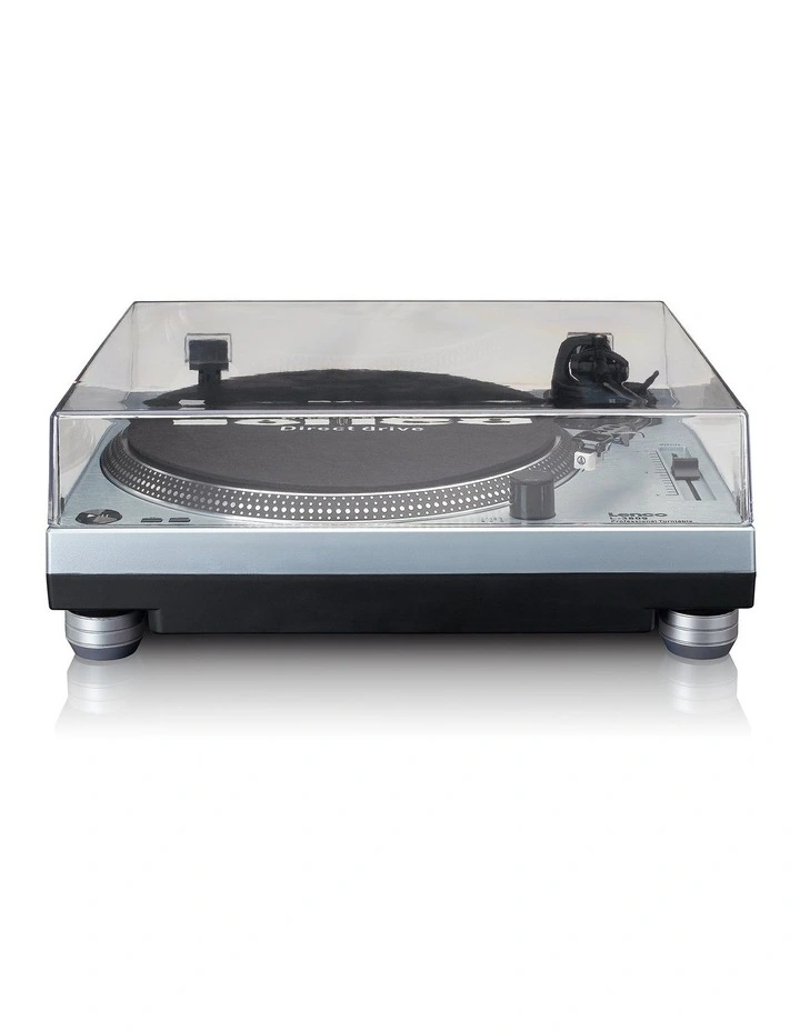 Lenco Professional Direct-Drive Turntable in Metallic