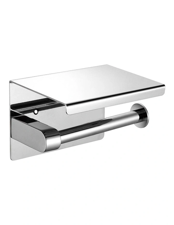 Toilet Paper Holder in Stainless Steel Silver