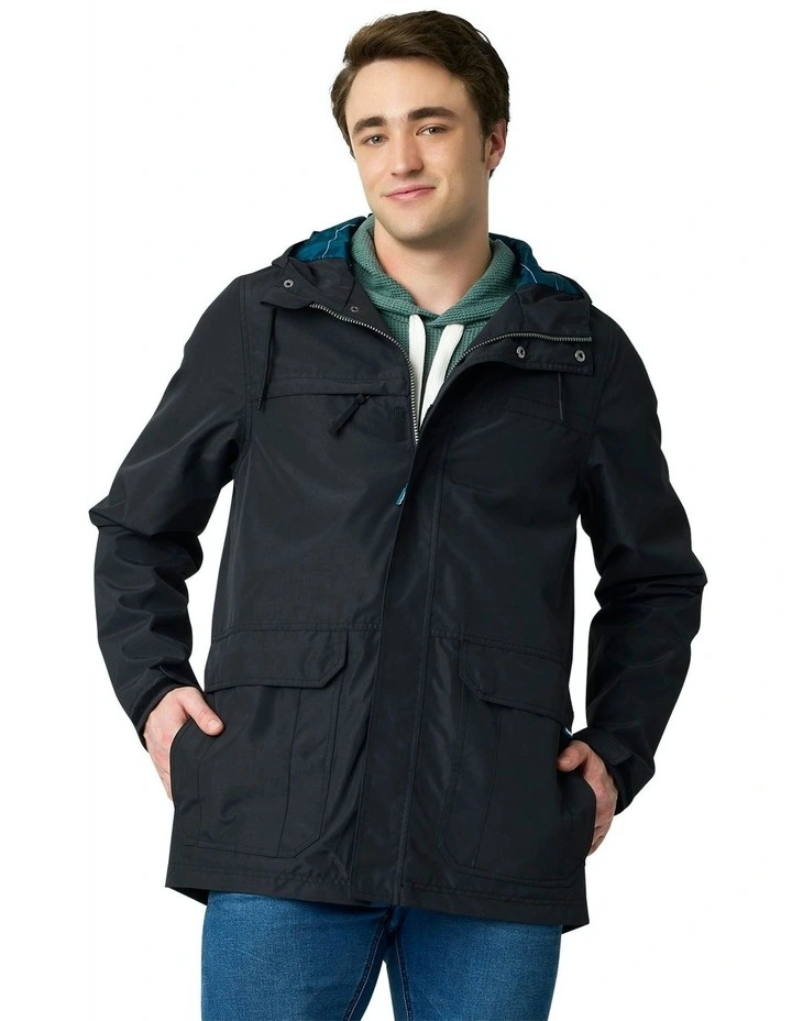 Wolf Waterproof Jacket in Black